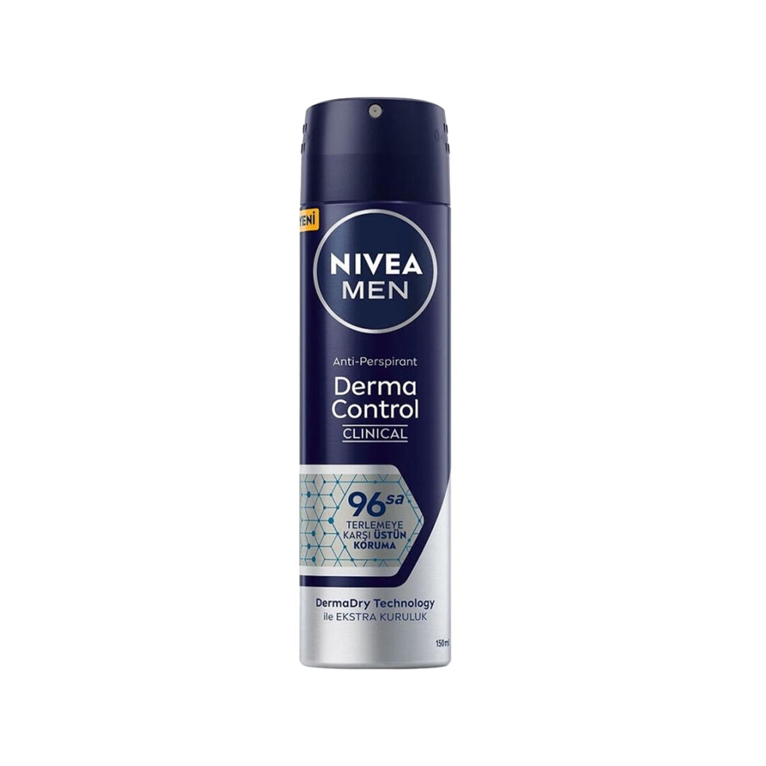 Nivea Derma Control Clinical Men's Deodorant - Long Lasting Odor Protection, 5.07 fl oz