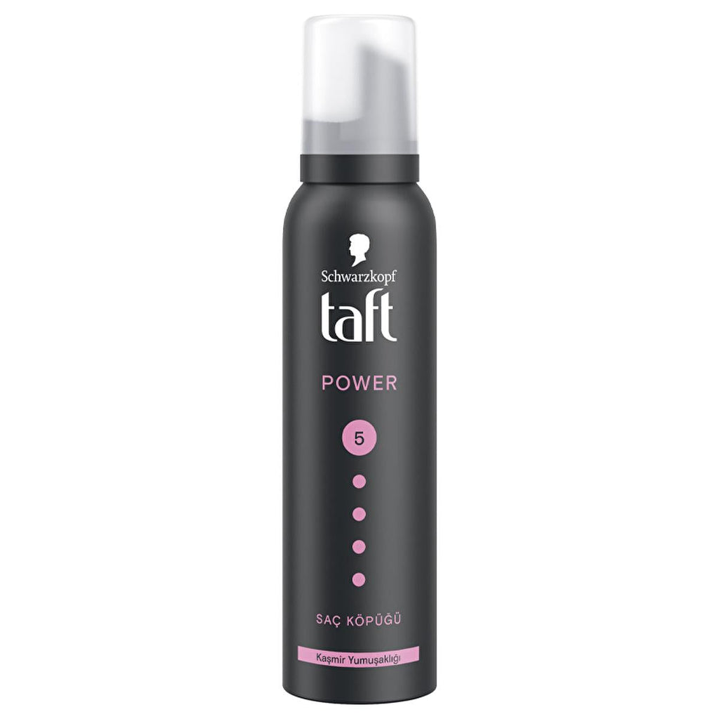 Taft Power Cashmere Hair Mousse - Strong Hold Hair Mousse for Dry & Damaged Hair