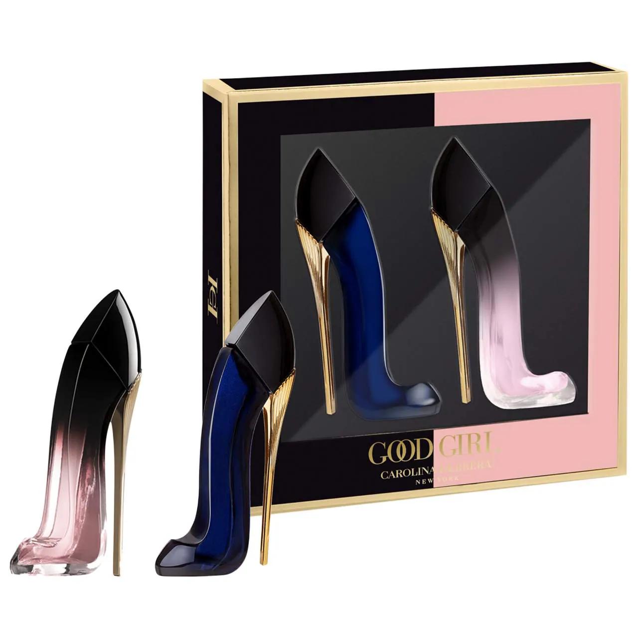 Carolina Herrera Mini Good Girl Perfume Set - Travel Size Luxury Fragrance Gift Set for Women
