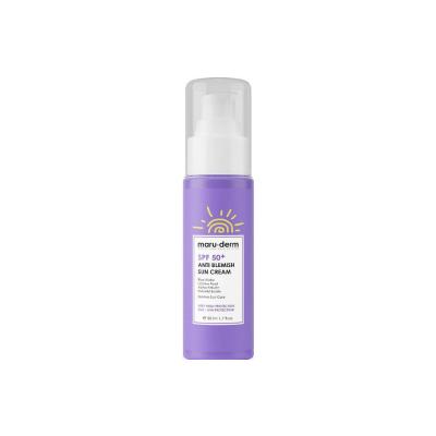 Maruderm SPF 50+ Anti-Blemish Korean Sunscreen: High UVA/UVB Protection, Reduce Blemishes, Water-Based Formula, All Skin Types