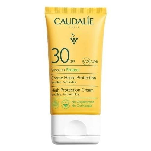 Caudalie Vinosun High Protection Cream SPF 30 Sunscreen - Eco-Friendly, Fragrance-Free, Antioxidant-Rich for Dry & Sensitive Skin