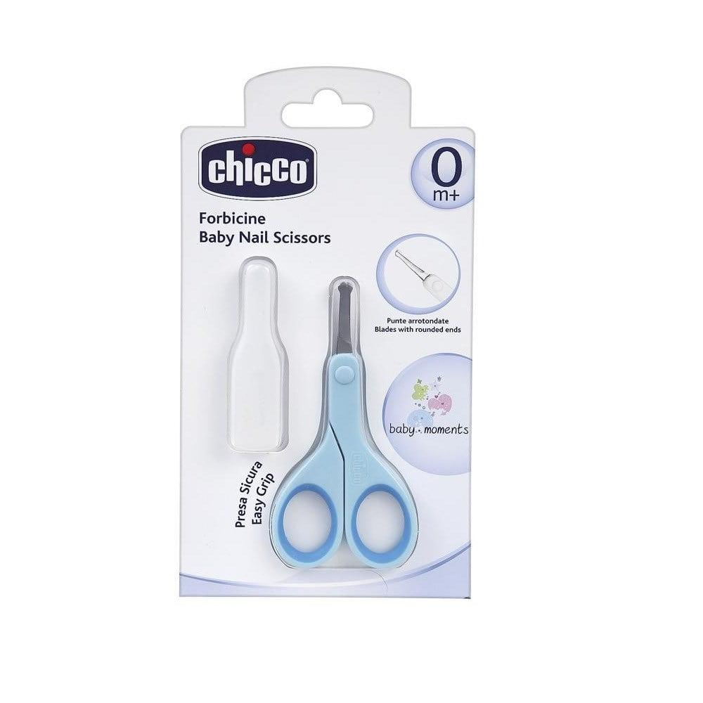 Chicco Baby Nail Clippers for Newborns - Safe, Stainless Steel Nail Scissors with Rounded Tips & Ergonomic Grip