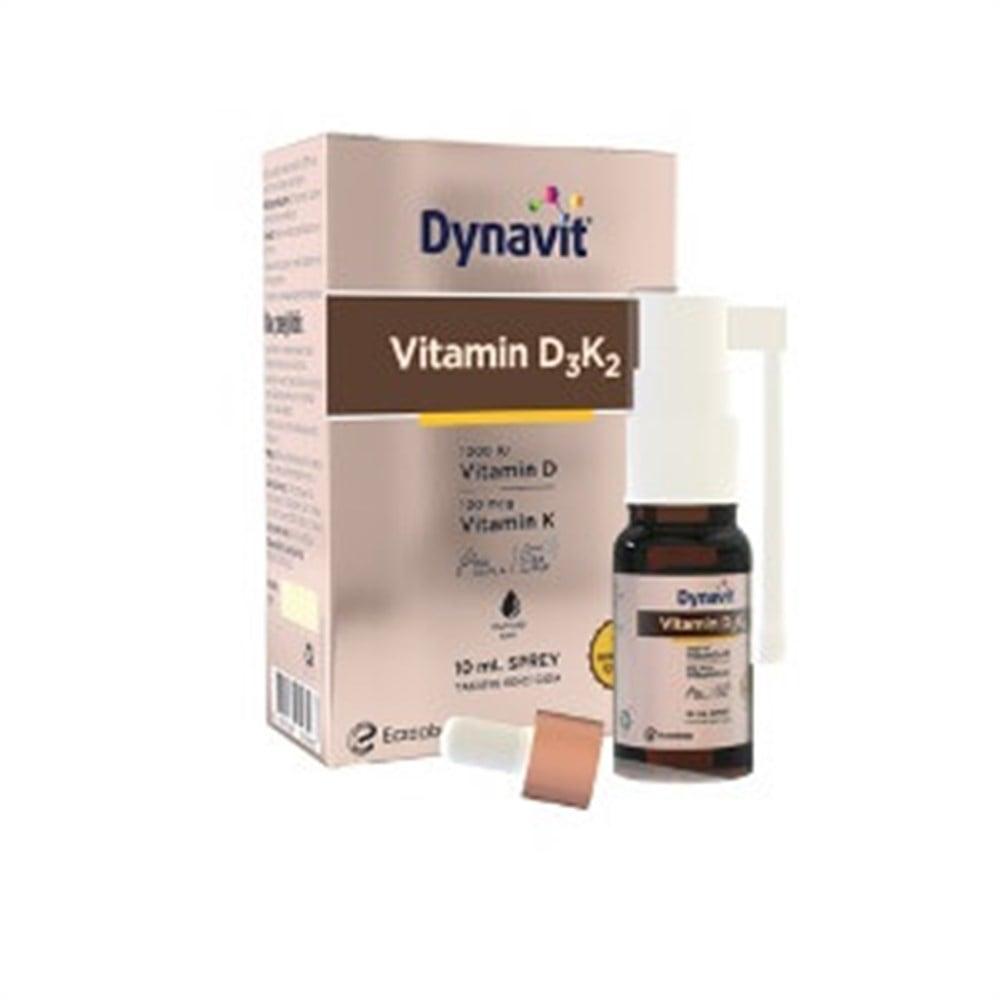 Dynavit Vitamin D3K2 Dietary Supplement Spray - Immune System & Bone Health Support