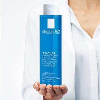 La Roche-Posay Effaclar Micro-Peeling Toner 200ml - Pore-Tightening for Acne-Prone Skin