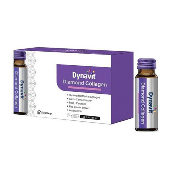Dynavit Diomand Collagen Drink - Anti-Aging Collagen Supplement with Hydrolyzed Collagen, Antioxidants & Natural Ingredients