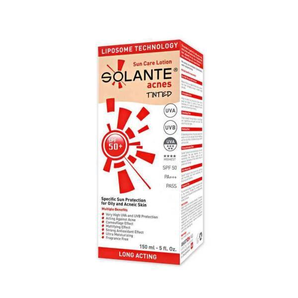 Solante Acnes Tinted Sun Care Lotion - SPF50+ | 150ml