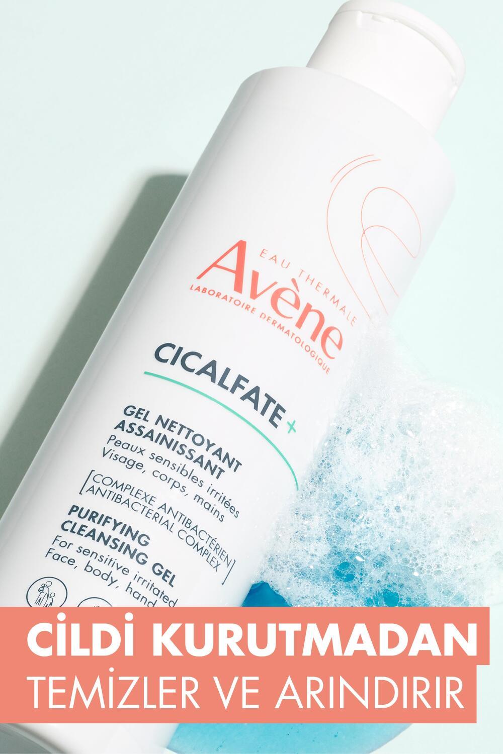 Avene Cicalfate+ Soothing Cleansing Gel for Sensitive Skin - Gentle, Natural, 6.76 fl oz