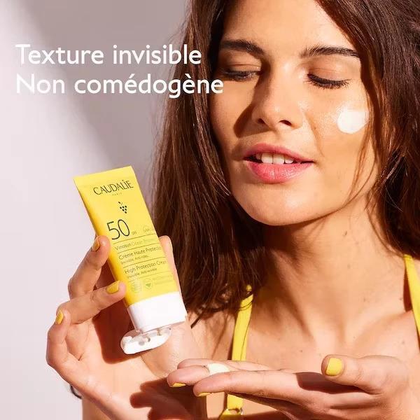 Caudalie Vinosun High Protection Cream SPF 30 Sunscreen - Eco-Friendly, Fragrance-Free, Antioxidant-Rich for Dry & Sensitive Skin