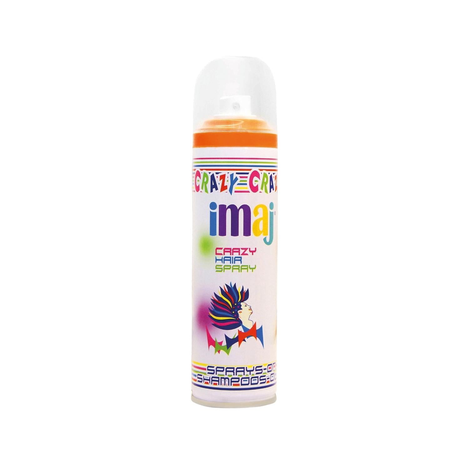 İmaj Crazy Color Orange Temporary Hair Spray 100ml - Vibrant Fashion Hair Coloring