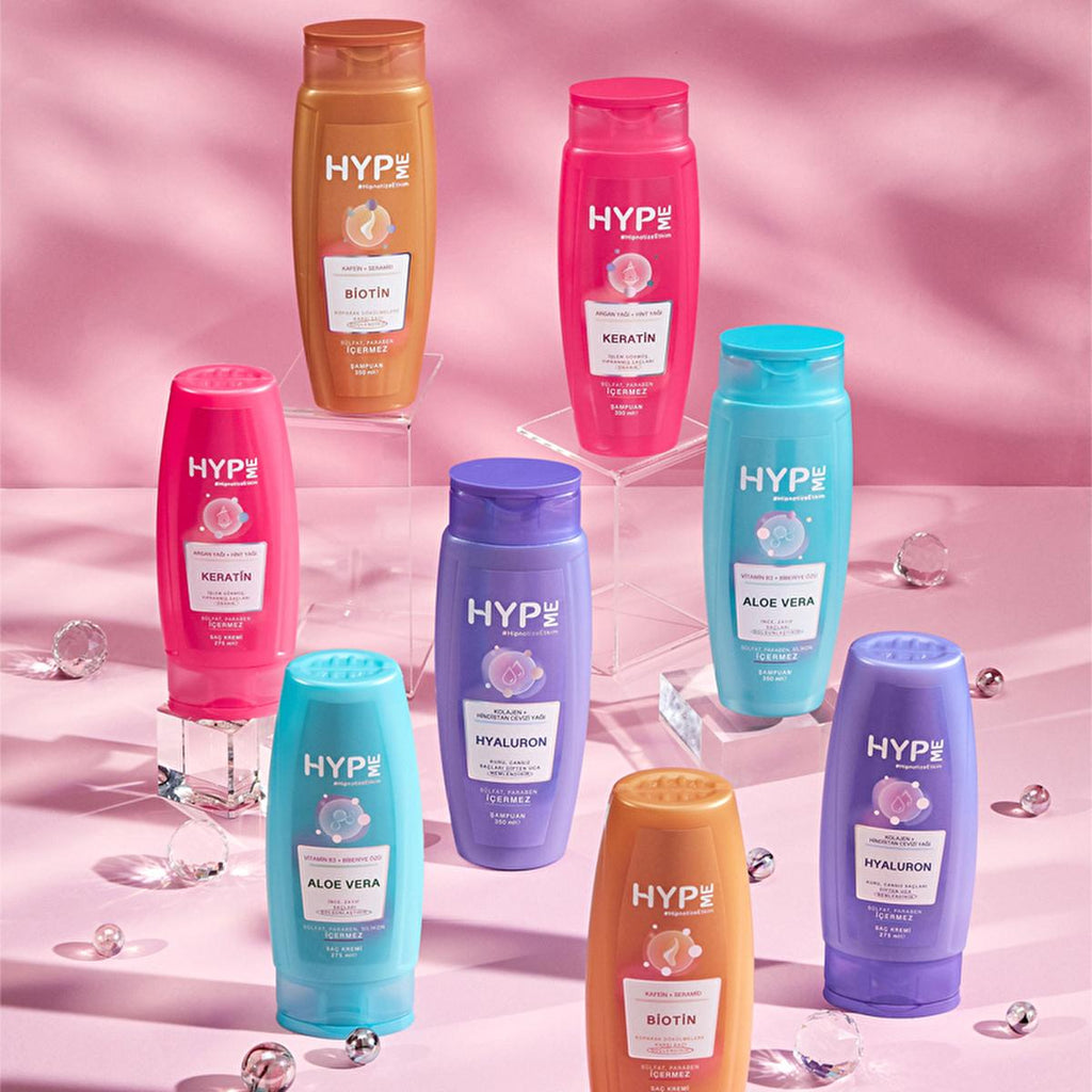 Hyp Me Repairing Sulfate-Free Hair Conditioner - Keratin, Argan & Castor Oil - Deep Hydration, Breakage Prevention, Silky Softness