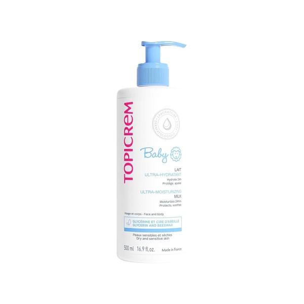 Topicrem My First Ultra Moisturizing Baby Lotion: Gentle Hydration for Sensitive & Dry Skin | Paraben-Free Baby Moisturizer