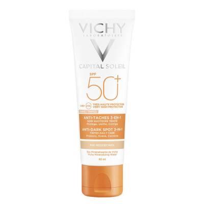 Vichy Tinted Sunscreen SPF50 - Anti-Dark Spots Care for Sensitive Skin, Paraben-Free & Hypoallergenic