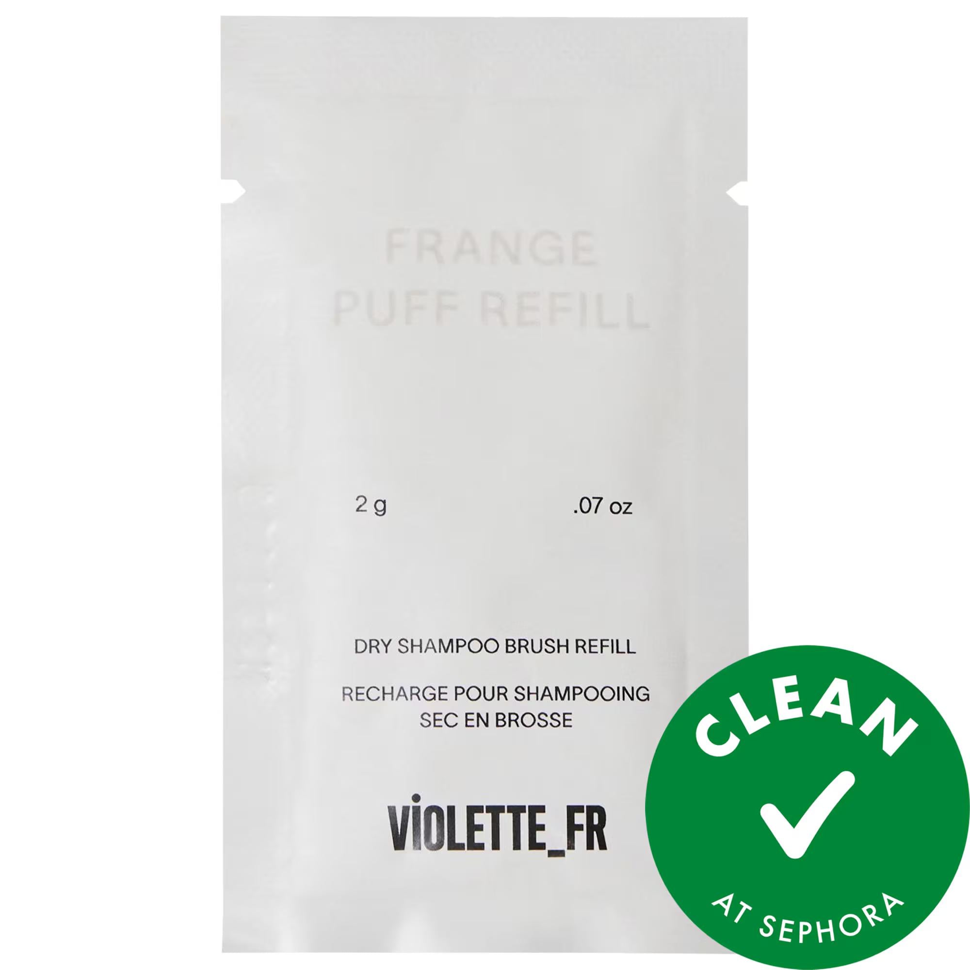 FRANGE PUFF Dry Shampoo Powder Refill - Vegan, Cruelty-Free, Non-Aerosol for Oily Scalp & Volumizing - Refreshes, Absorbs Oil, Hydrates Hair