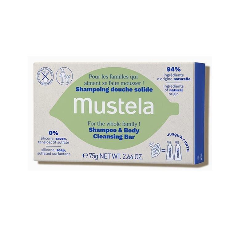 Mustela Baby Cleansing Bar - Gentle, Natural, and Chemical-Free for Children Over 3 Years Old