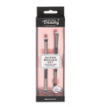 For Your Beauty Eyebrow Makeup Brush Set - Vegan, Double-Ended Brushes for Precise Grooming
