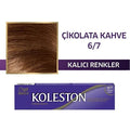 Koleston Chocolate Brown Hair Dye 6/7: Perfect Gray Coverage & Shiny At-Home Color - Achieve Salon-Quality Results.
