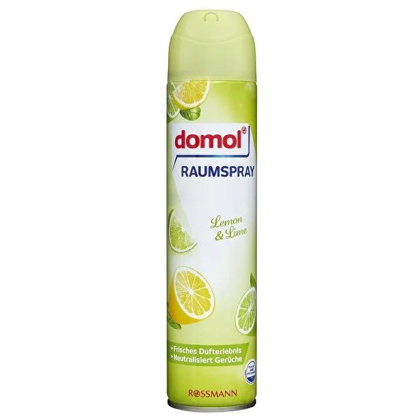 Domol Air Freshener Spray - Lemon & Lime Scented, 300ml - Effective Odor Eliminator & Room Spray