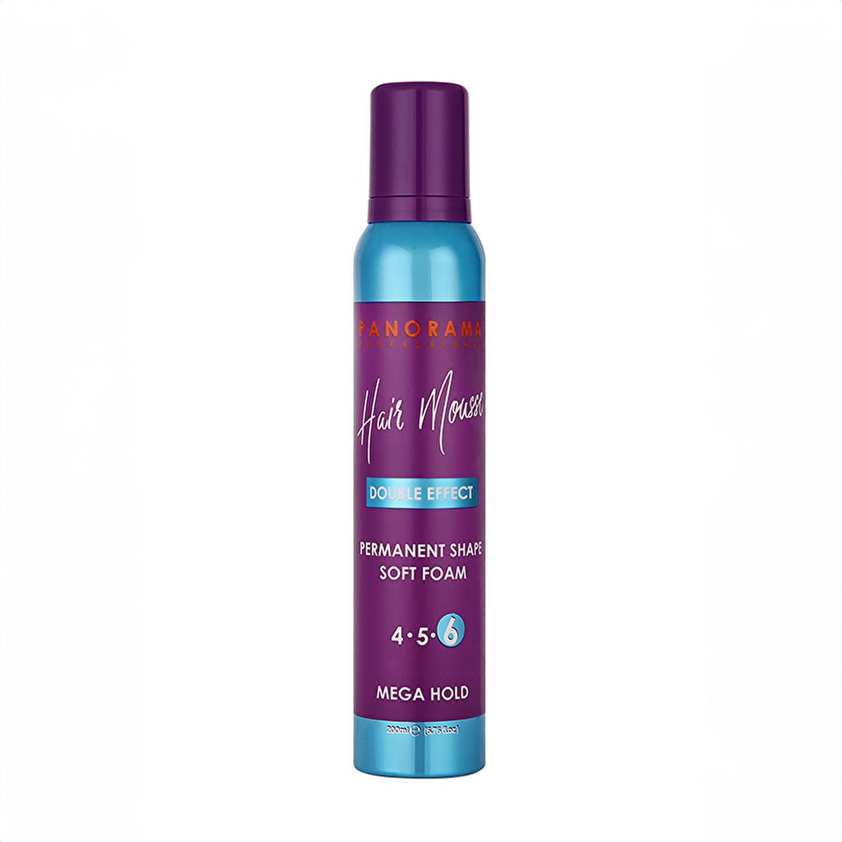 Panorama Professional: Mega Hold Hair Mousse - Lasting Volume, Strong Style, Weather Resistant - For Long-Lasting, Professional Hairstyles