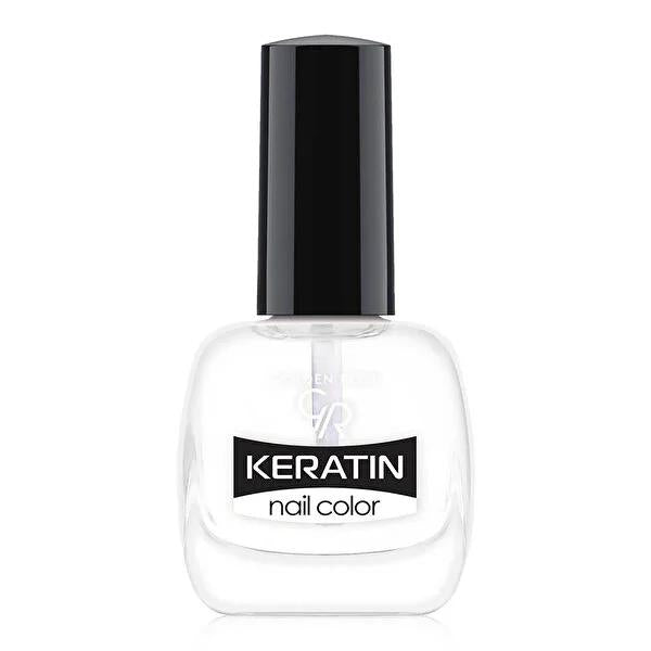 Golden Rose Keratin Nail Polish - Long-Lasting Clear Nail Color for Nourished Nails