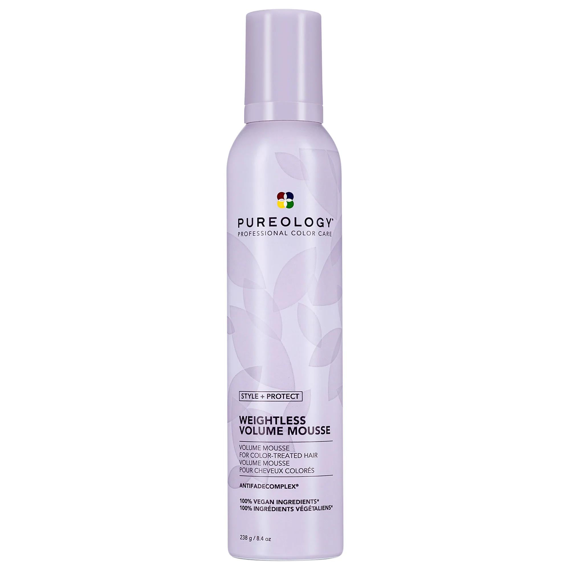 Style + Protect: Weightless Hair Mousse for Volume, Heat Protection & Color Treated Hair - Vegan, Cruelty-Free & Recyclable