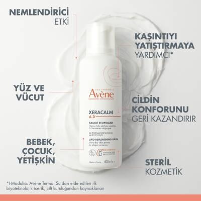 Avene XeraCalm A.D Moisturizing Balm - Relipidant Nemlendirici Balsam for Dry Skin Relief, Fragrance-Free Skincare, 400ml