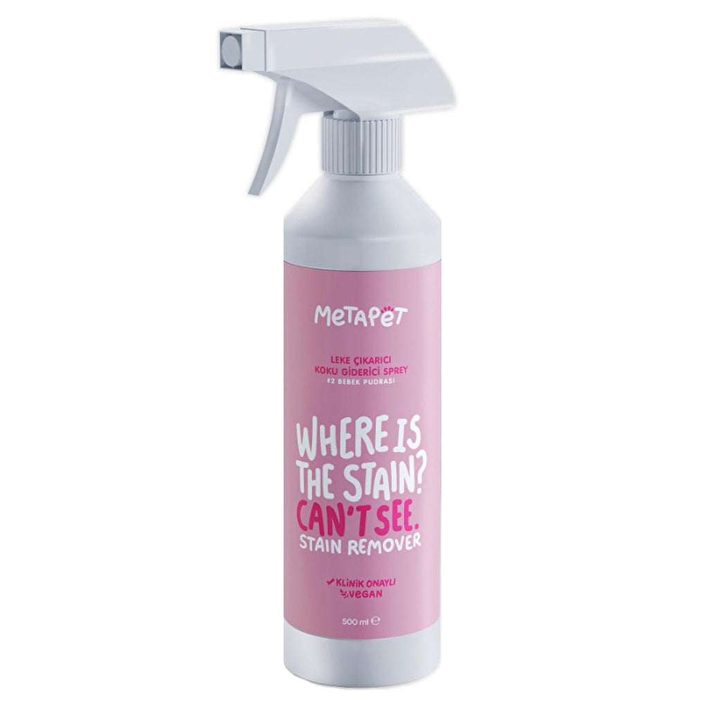 Metapet Pet Stain and Odor Remover Spray - Antibacterial, Non-Toxic, and Safe for Pets - 16.91 fl oz