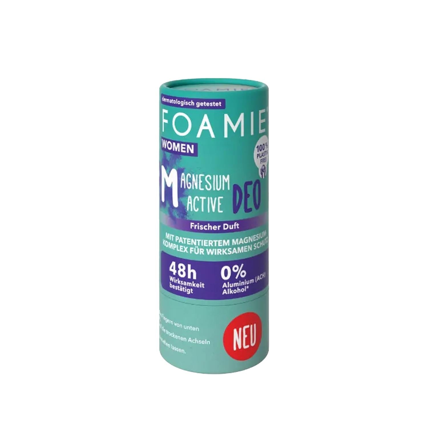 Foamie Rain In The Woods Solid Deodorant for Women - Natural, Plastic-Free, & Travel-Friendly Fresh Scent Protection