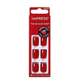 impress Color Reddy or Not Adhesive False Nails: Instant Manicure, Easy Application, Ready to Wear Color Nails