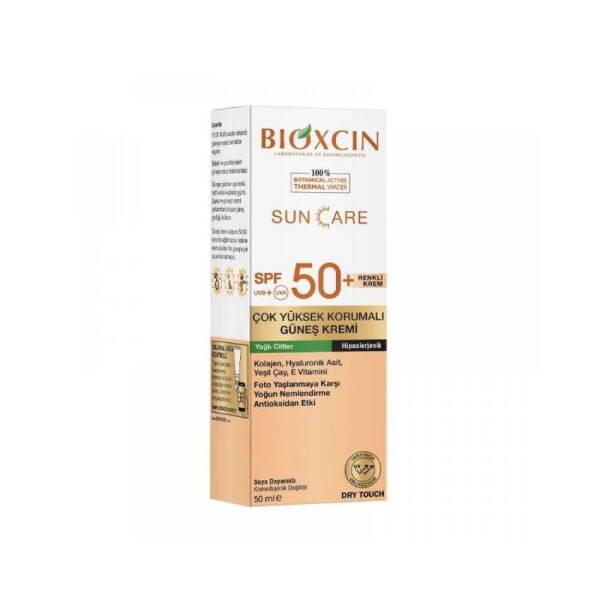 Bioxcin Sunscreen for Oily Skin - SPF50+ Colored Sun Cream 50ml - High UV Protection