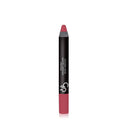 Golden Rose Matte Lipstick Crayon - Moisturizing, Paraben-Free, Dermatologically Tested - Matte Finish Lip Color for Long-Lasting Style