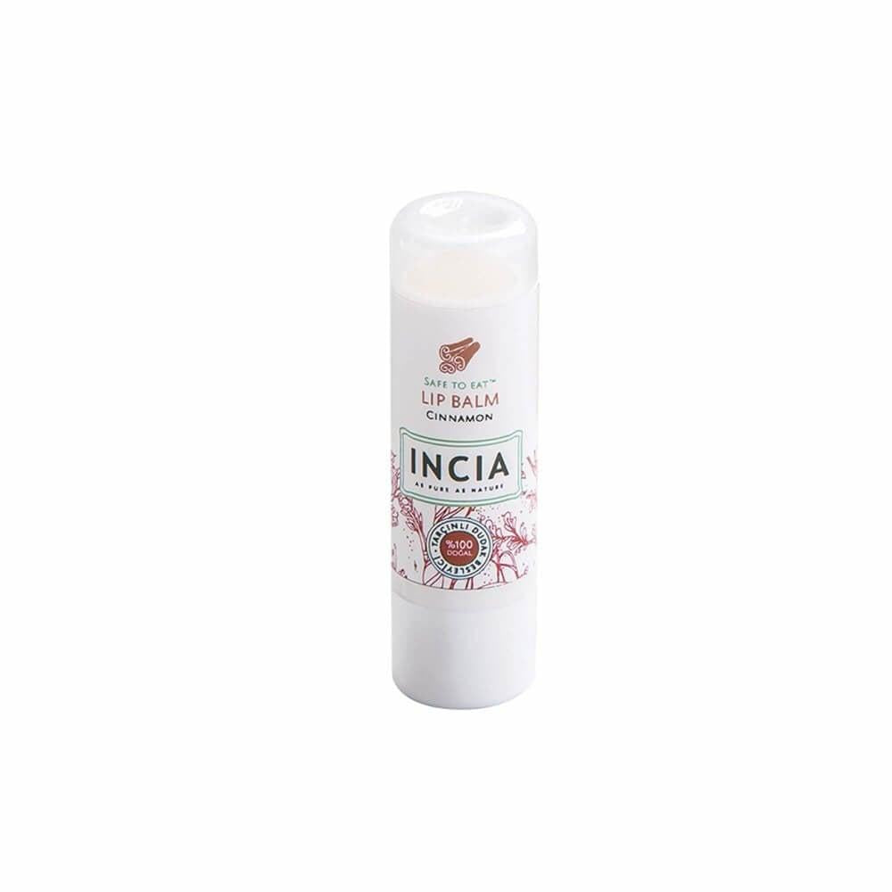 Incia Natural Cinnamon Lip Balm - Moisturizing, Organic Lip Care for Dry Lips - 6g