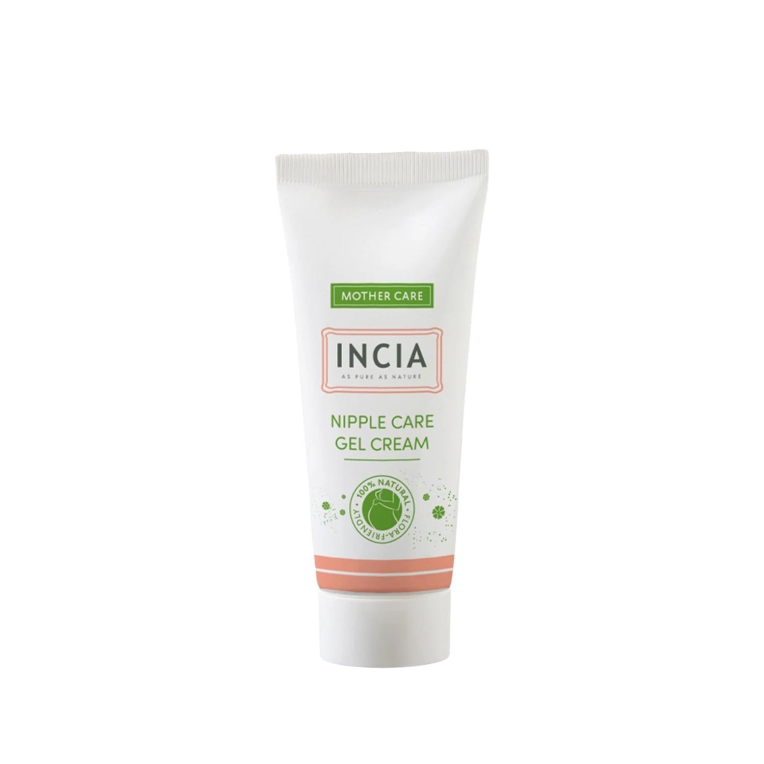 INCIA Natural Nipple Care Cream for Breastfeeding Mothers - Gentle, Soothing Gel Texture, 1.01 fl oz