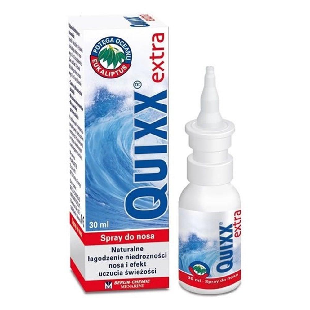 Quixx Extra Nasal Spray 30ml - Natural Relief for Nasal Congestion, Preservative-Free, Hypertonic Solution