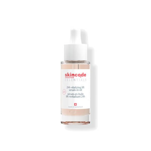 Skincode Essentials Vitalizing Lift Serum-In-Oil - Hydrating Face Serum for Dry Skin, Natural Skincare, 0.95 fl oz