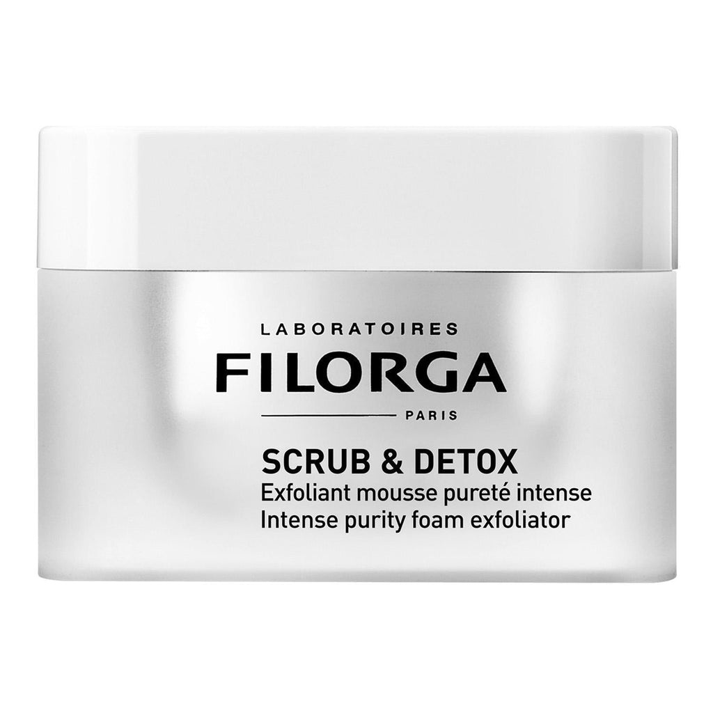 Filorga Scrub & Detox Mask: 5-Minute Exfoliating & Pore Cleansing Facial Mask for Brighter, Smoother Skin | Active Charcoal Detox