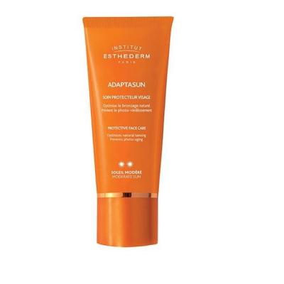 Institut Esthederm Adaptasun Face Cream Moderate Sun 50ml - Anti-Aging Sunscreen for Sensitive Skin