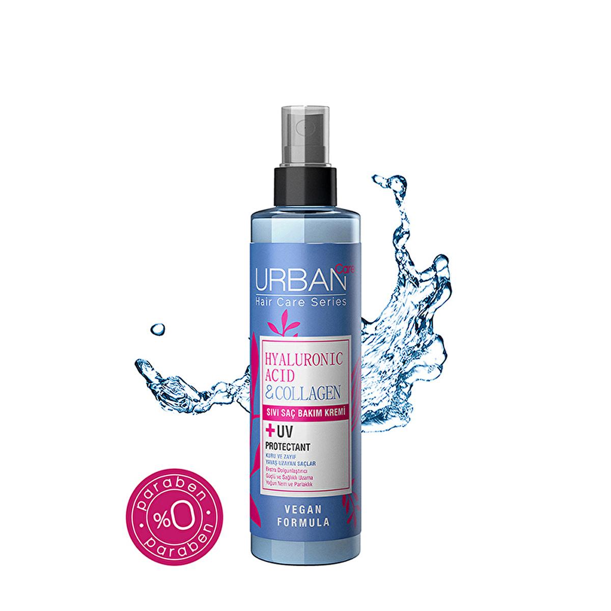 Urban Care Hyaluronic Acid & Collagen Hair Spray: Hydrating & Volumizing Vegan Hair Care for Dry, Lifeless Hair - Paraben Free, Detangler & Shine