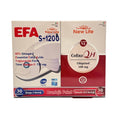 New Life CoEnz QH & EFA S-1200 Dietary Supplement Package - Ubiquinol CoQ10 and Omega-3 Fatty Acids for Heart Health Support