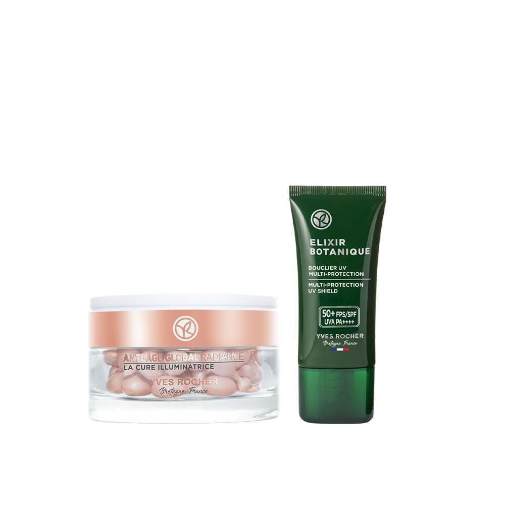 Elixir Botanique Anti-Aging Skincare Set - High SPF Face Cream, Plant Stem Cell Skincare