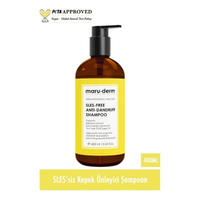 Maruderm Sulfate-Free Anti-Dandruff Shampoo for Normal/Oily Hair - Vegan, Gentle, 13.53 fl oz