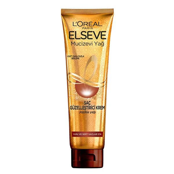 L'Oreal Paris Elseve 6 Flower Oil Hair Cream: Soften, Shine & Nourish Dry Hair - Leave-In Conditioner & Detangler
