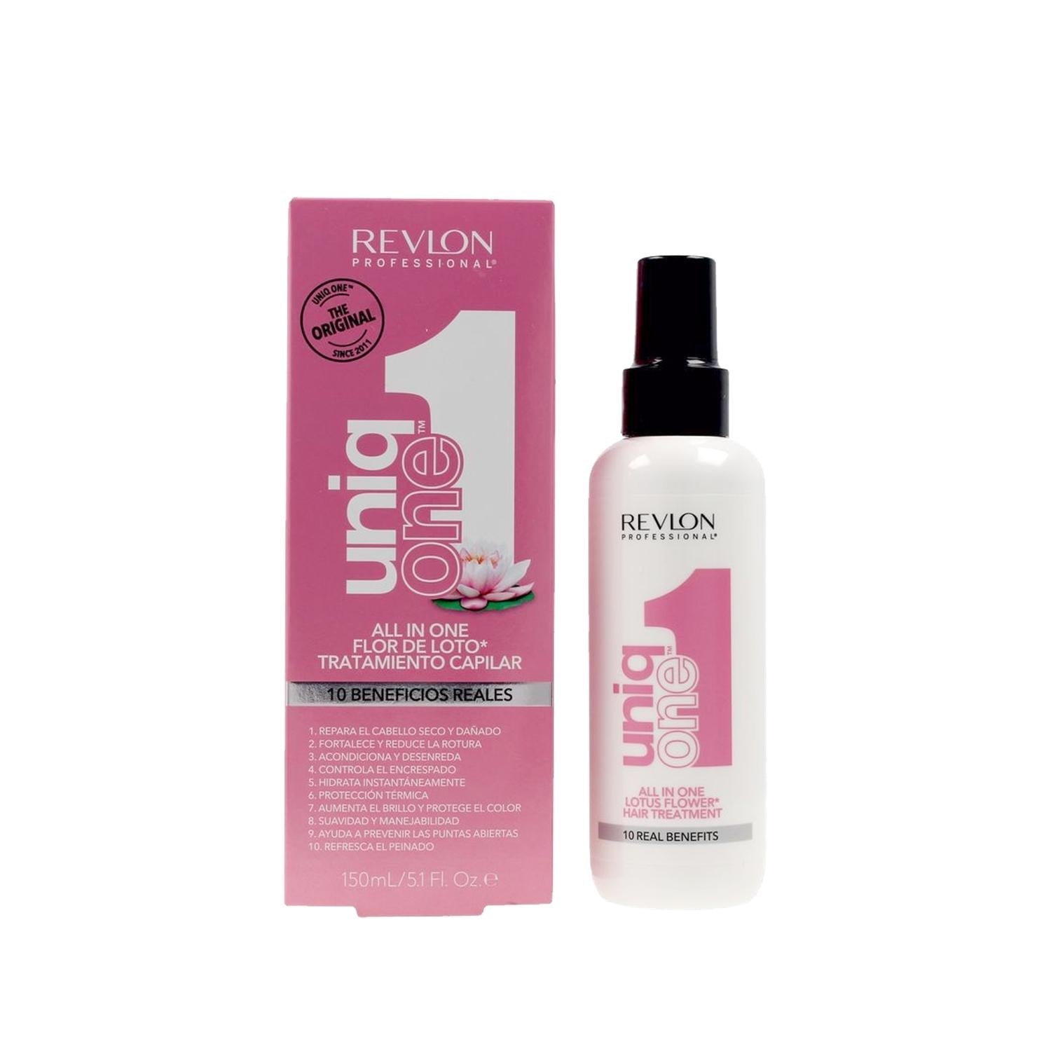 Revlon Uniq One All In One Lotus Flower Hair Care Spray 150ml - Simplifies Hair Care Routine