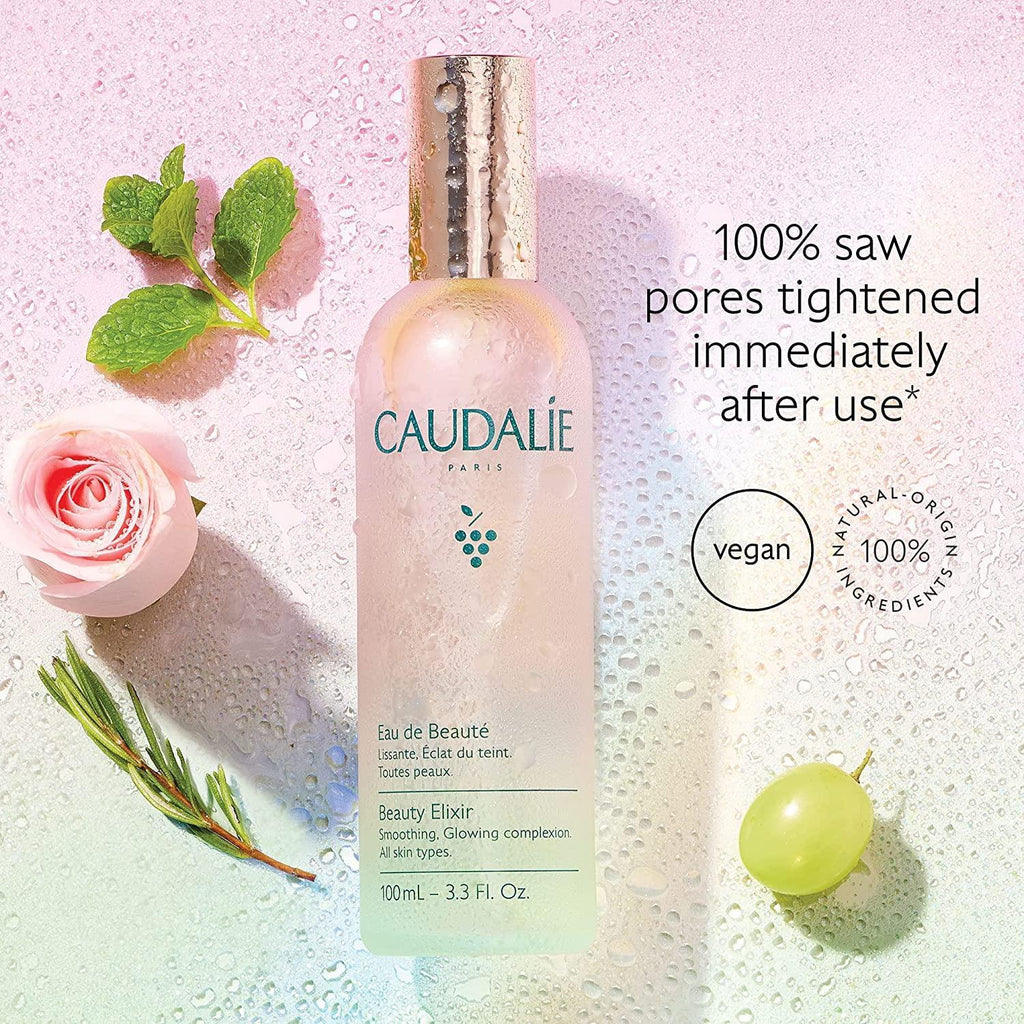 Caudalie Beauty Elixir Natural Skincare Body Spray - Anti-Aging, Makeup Setting Spray with Essential Oils