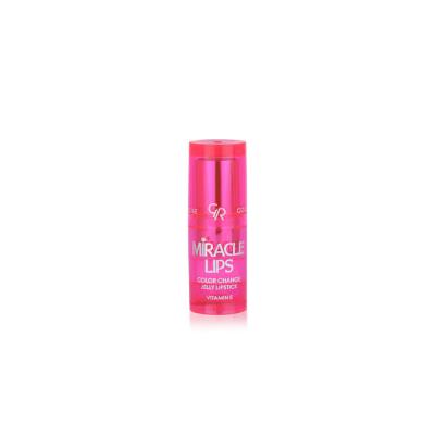 Golden Rose Miracle Lips: Color Change Jelly Lipstick - Berry Pink, Vegan, Moisturizing, pH Reactive for Personalized Hydration & Natural Tint
