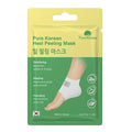 Pure Korean Heel Peeling Mask: Exfoliate Dry, Cracked Feet for Soft, Smooth Heels - Dead Skin Remover Foot Treatment with Papaya & Lemon Extracts