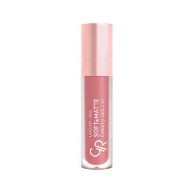 Golden Rose Creamy Lip Color - Soft Matte Finish, Long-Lasting & Moisturizing Lipstick for Individuals Seeking Comfortable Lip Color