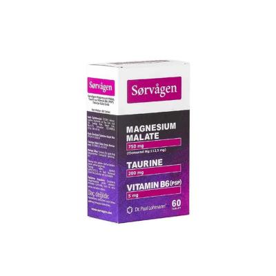 Sorvagen Magnesium Malate with Taurine and Vitamin B6 - 60 Tablets
