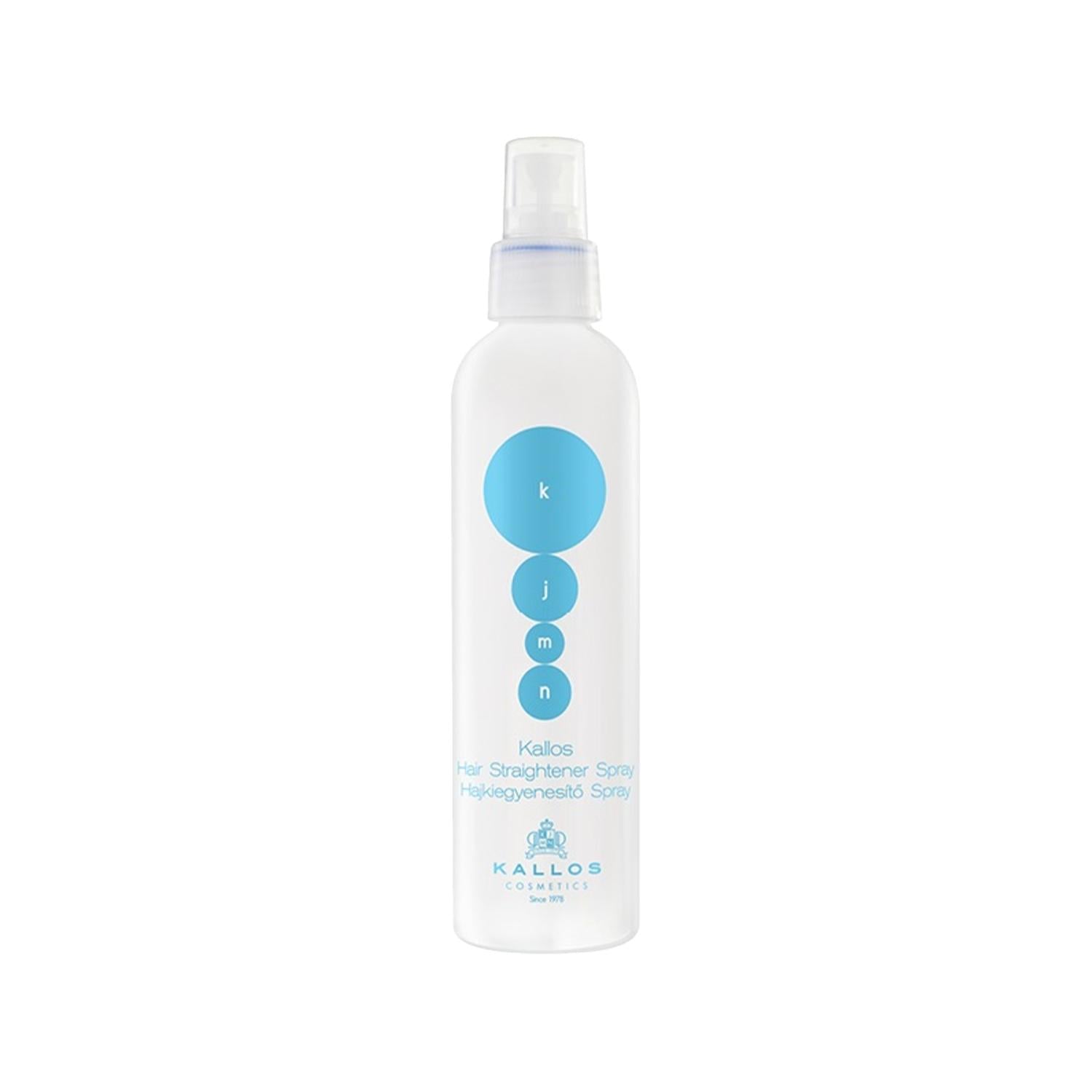 Kallos Cosmetics Hair Straightener Spray - Heat Protectant for Styling, 200ml