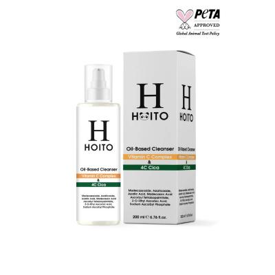 Hoito Oil-Based Cleanser with Vitamin C Complex & 4C Cica - Gentle Makeup Remover for Sensitive Skin, 6.76 fl oz